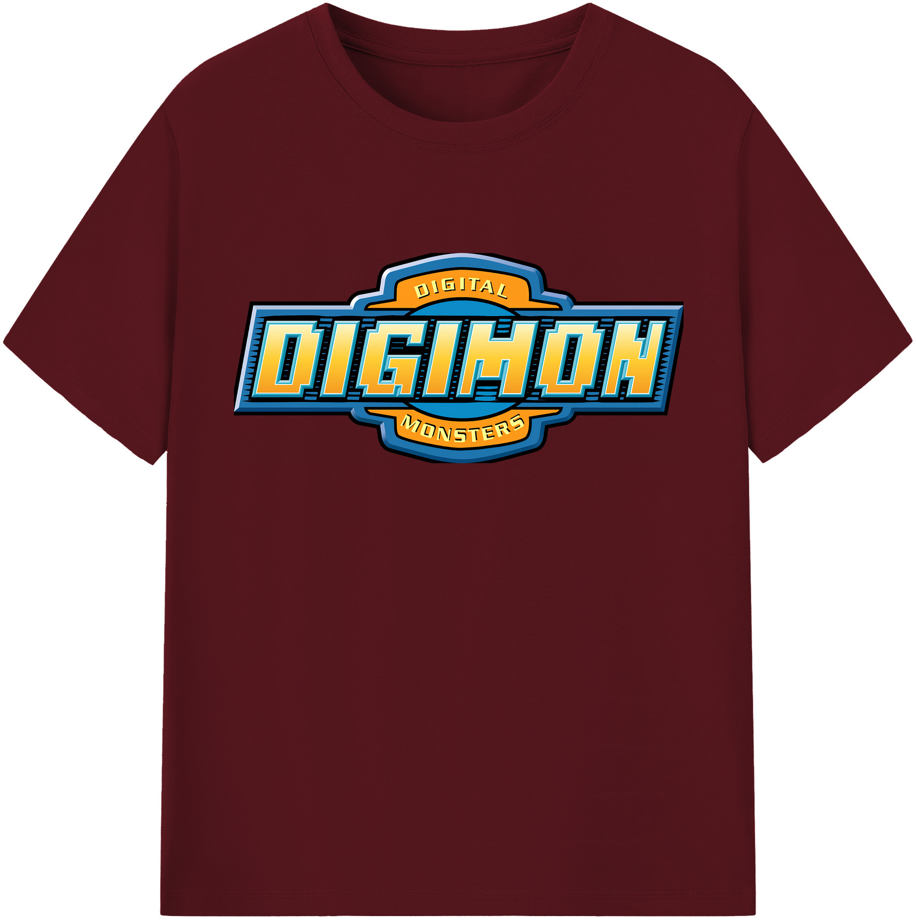 （画像用） Digimon デジタルモンスター/デジモン 綿100％半袖Tシャツ（フロントプリント）